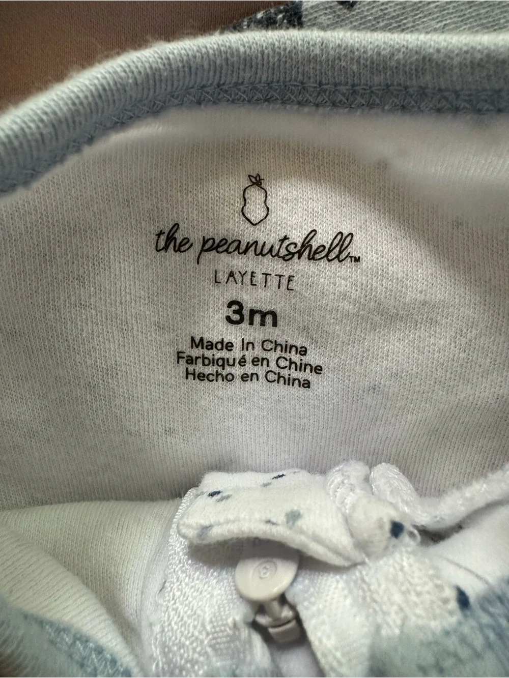 The Peanutshell 0-3 Month Layette Footed Sleepers Pajamas Onesies Multicolor